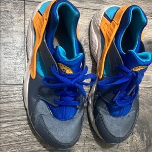 Kids Blue and Orange hurache Athletic Shoes